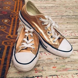 Metallic Converse low-top sneakers